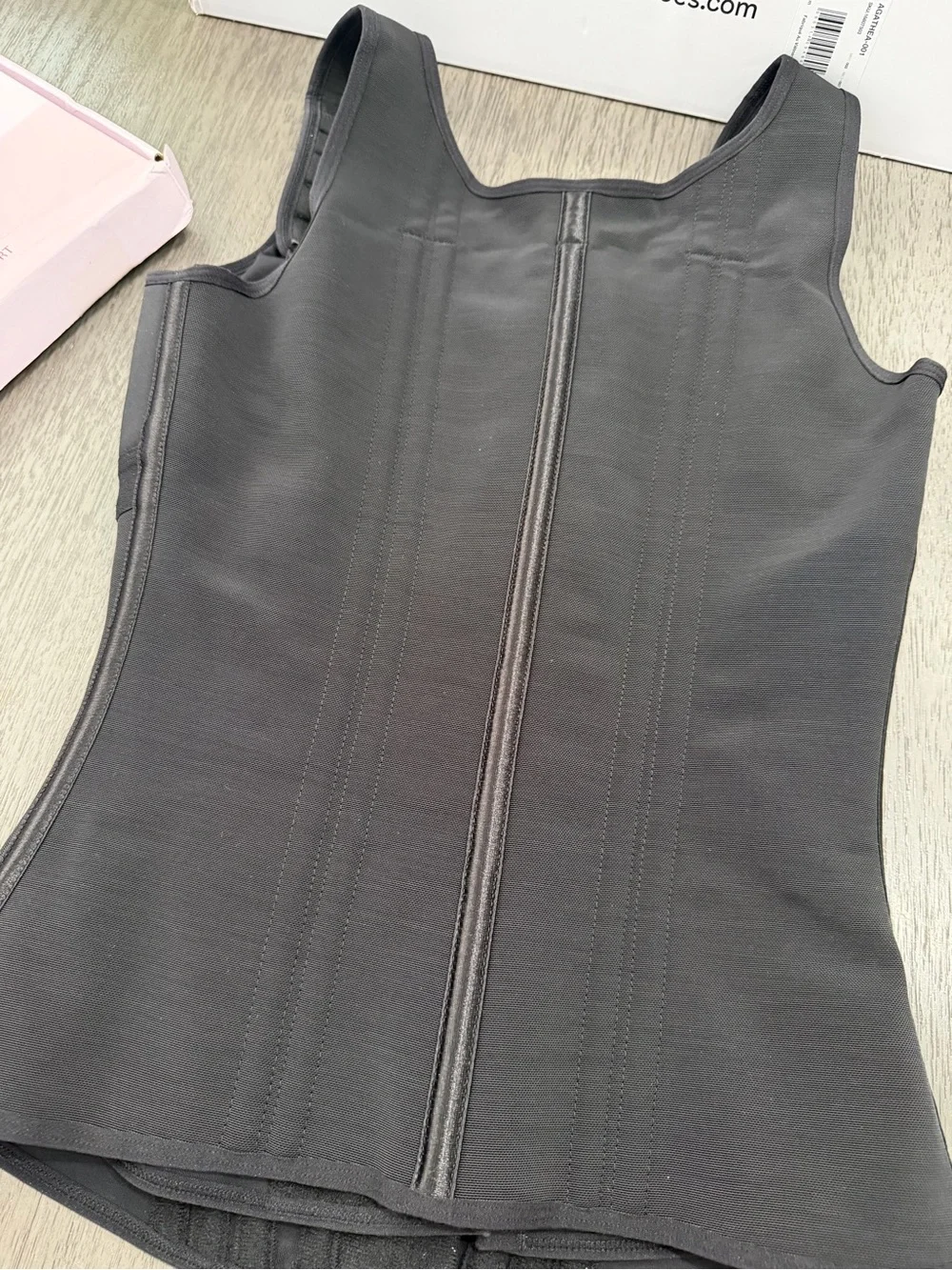 Black Waist Trainer Bodysculpting Shapewear with Adjustable Straps